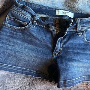 Hollister Dark Blue Low-Rise Shorts